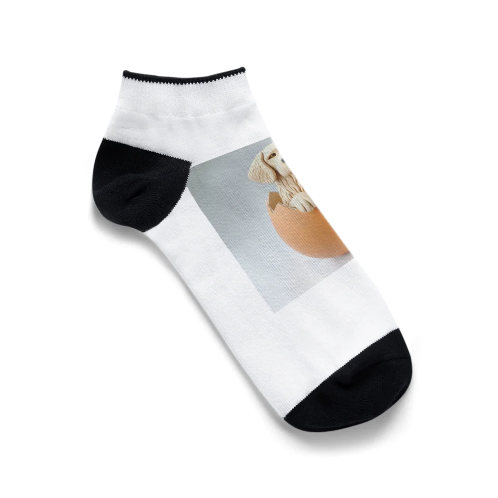 koumeiのレトリバーたまご Ankle Socks