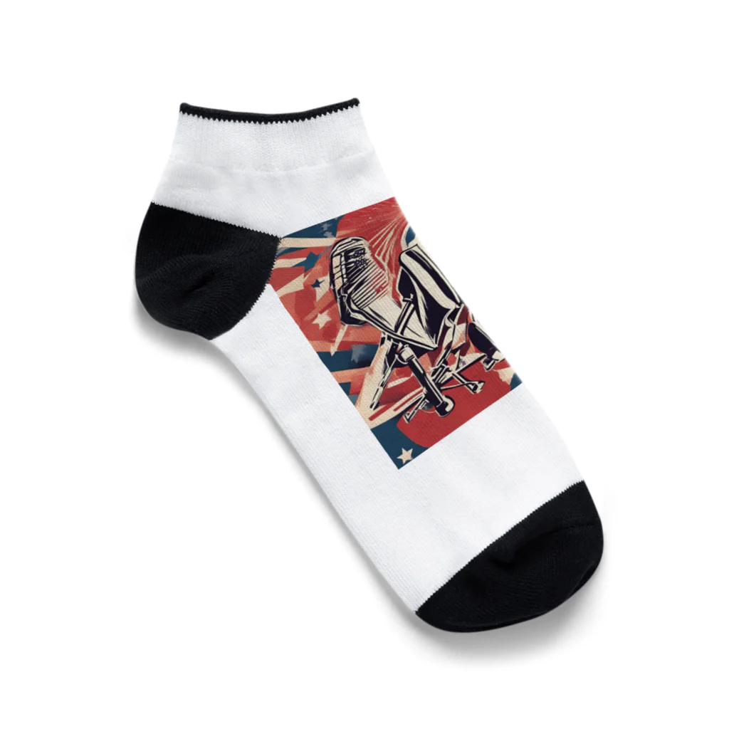 City swagのアメリカンボーダー Ankle Socks