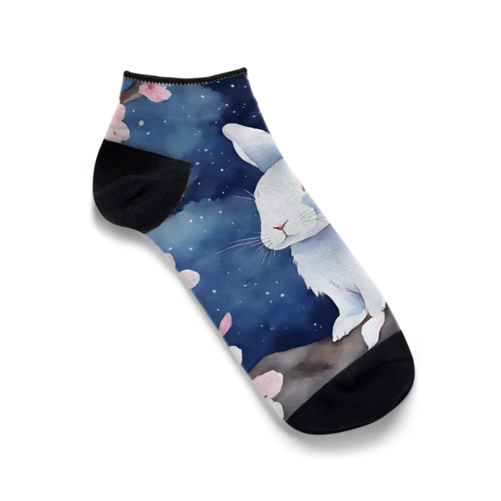 星降る夜にのsakura_rabbit Ankle Socks