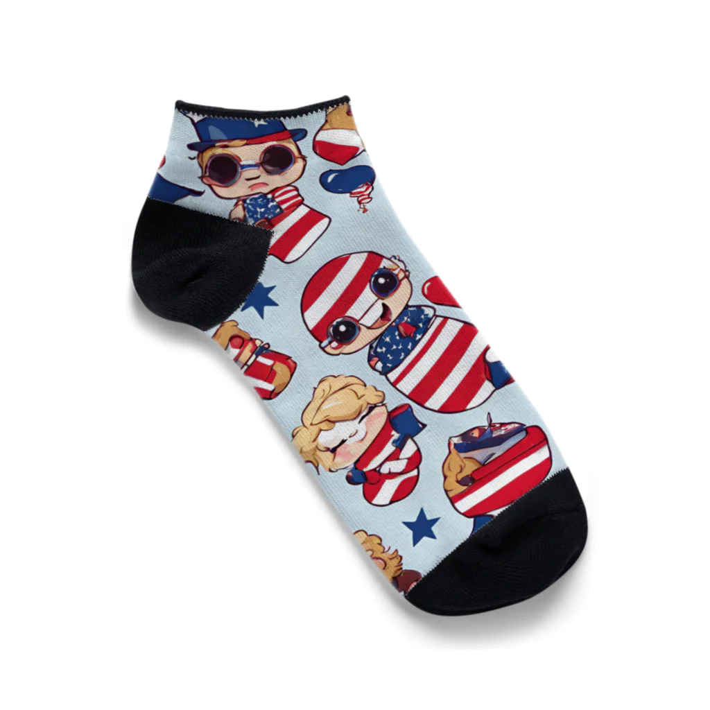 City swagのロッカビリー Ankle Socks