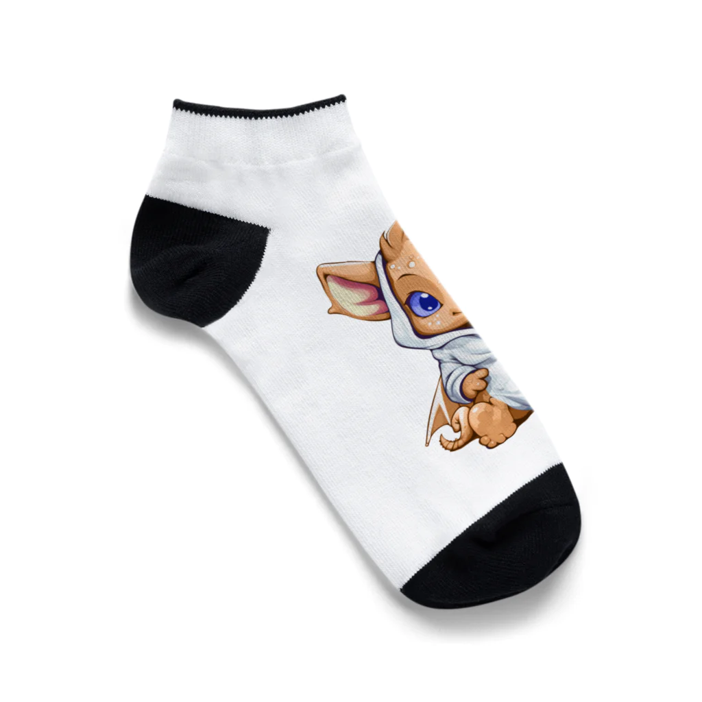 Vasetti_pressのオレンジドラゴン Ankle Socks