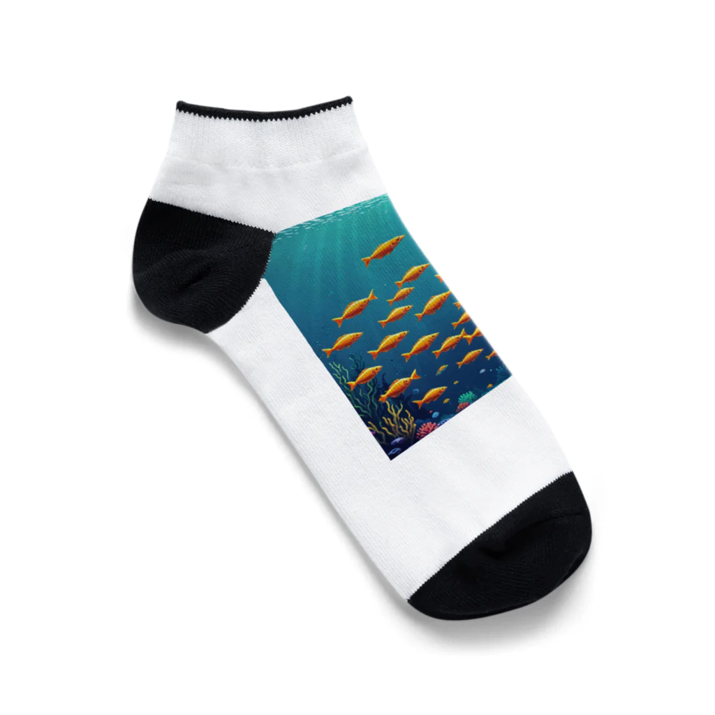 takekoputaの海中を泳ぐ魚のひれ Ankle Socks