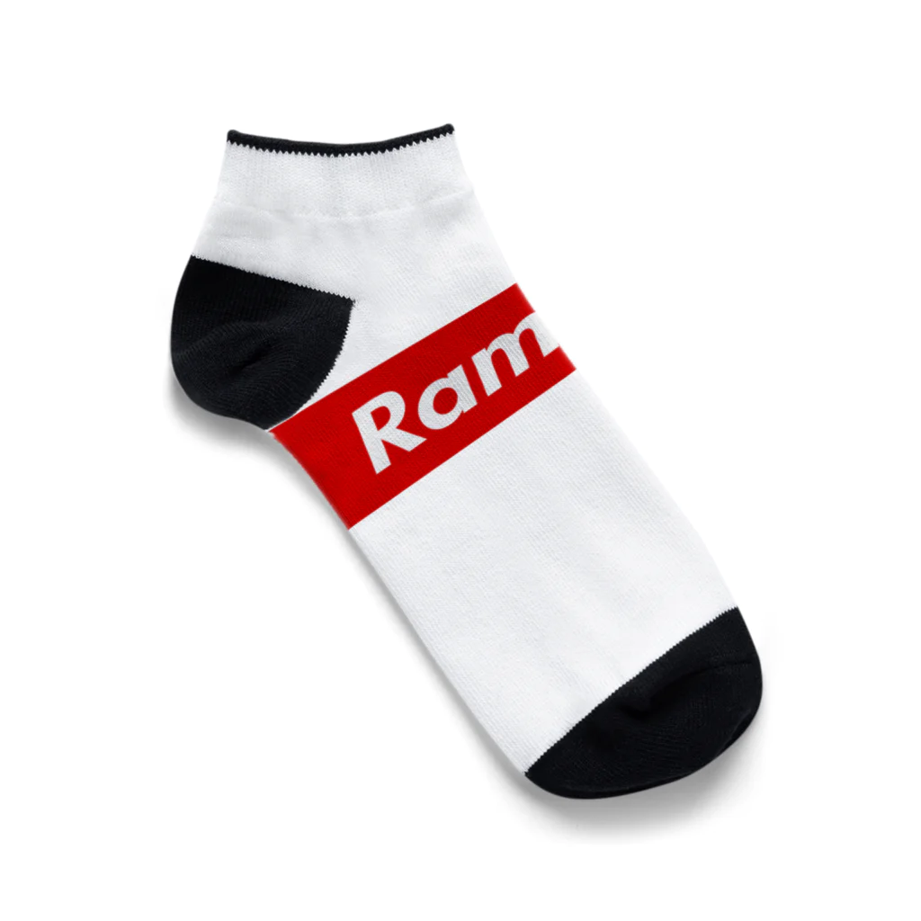 おもしろいTシャツ屋さんのRAMEN部 ラーメン部 Ankle Socks