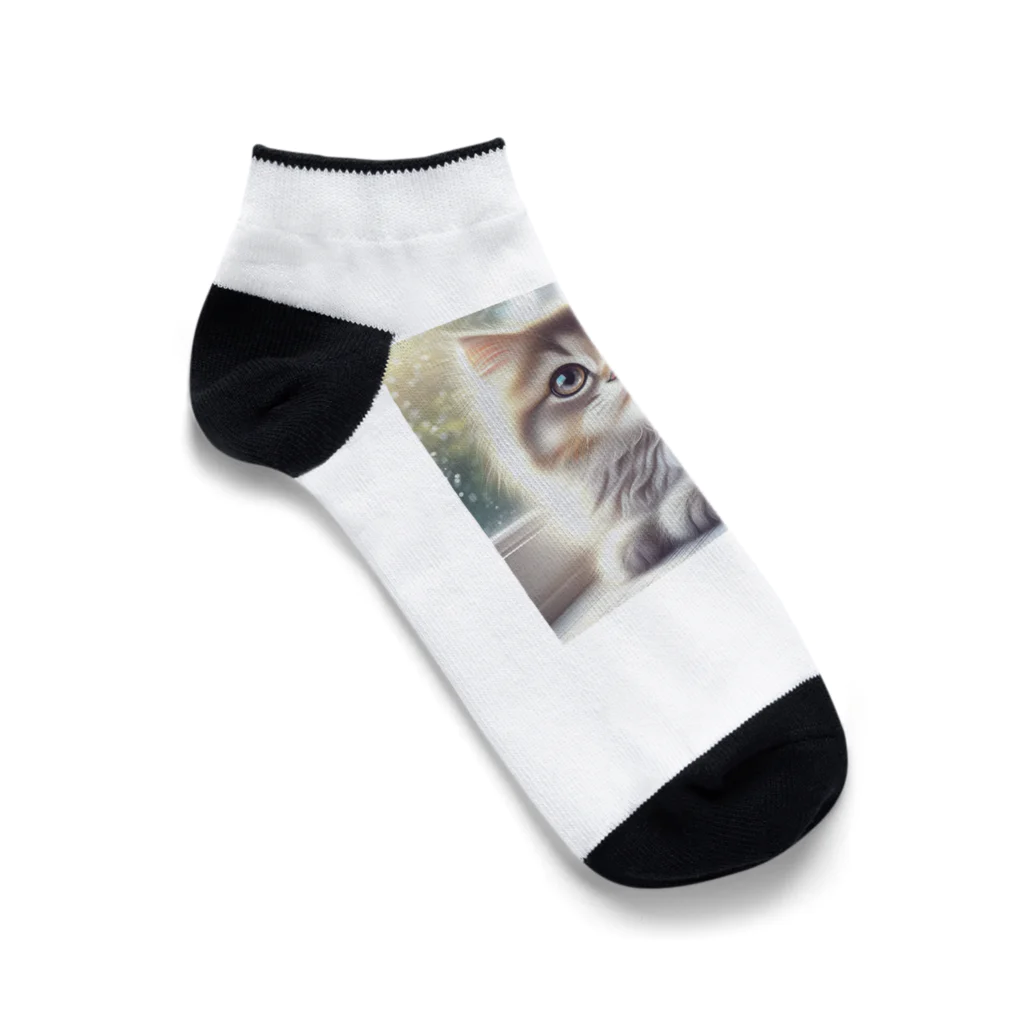 harumama04の子猫のキャラクターグッズです。 Ankle Socks