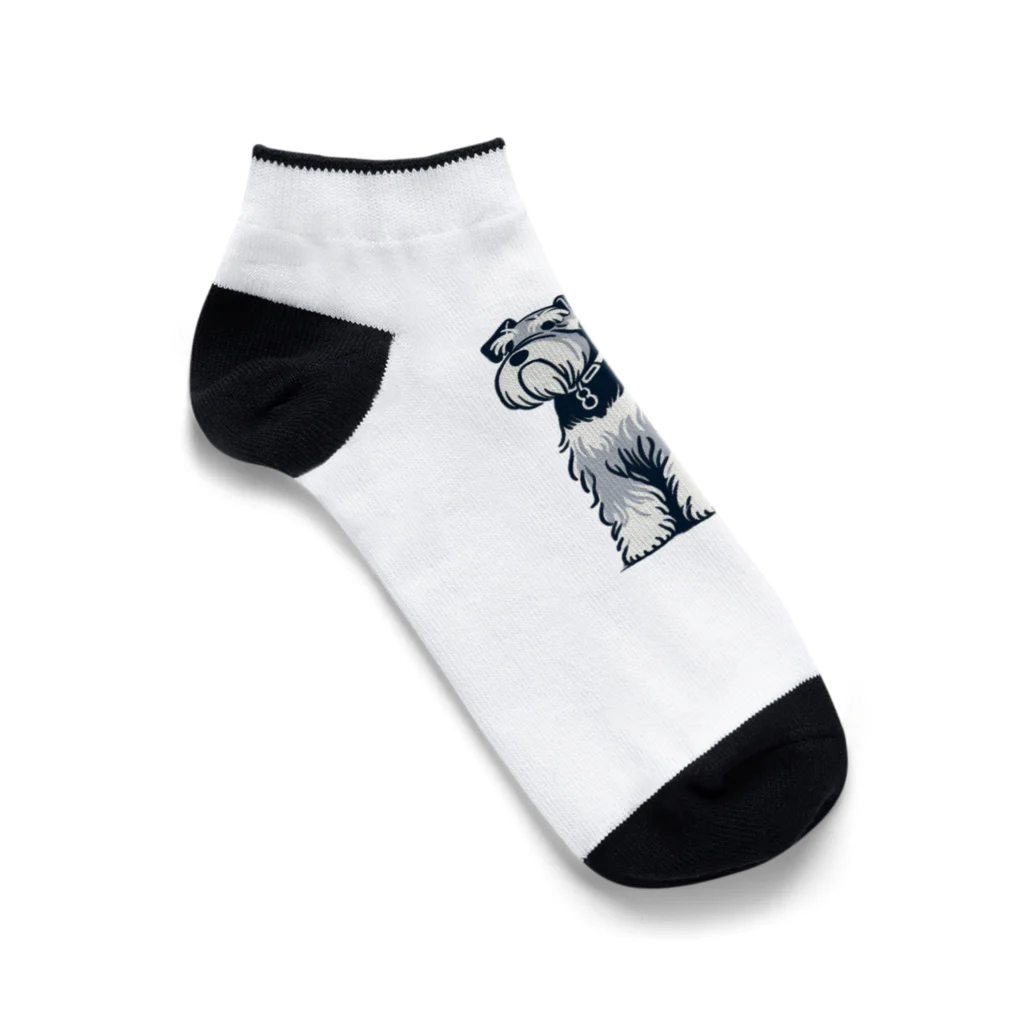 チワワのすももdear.moのハンサムボーイシュナウザー Ankle Socks