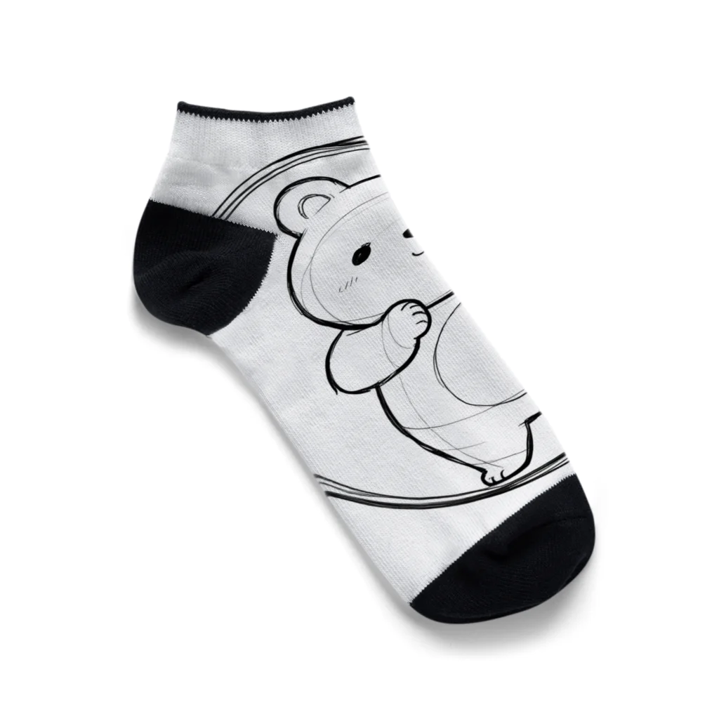 ganeshaのかわいいクマ Ankle Socks