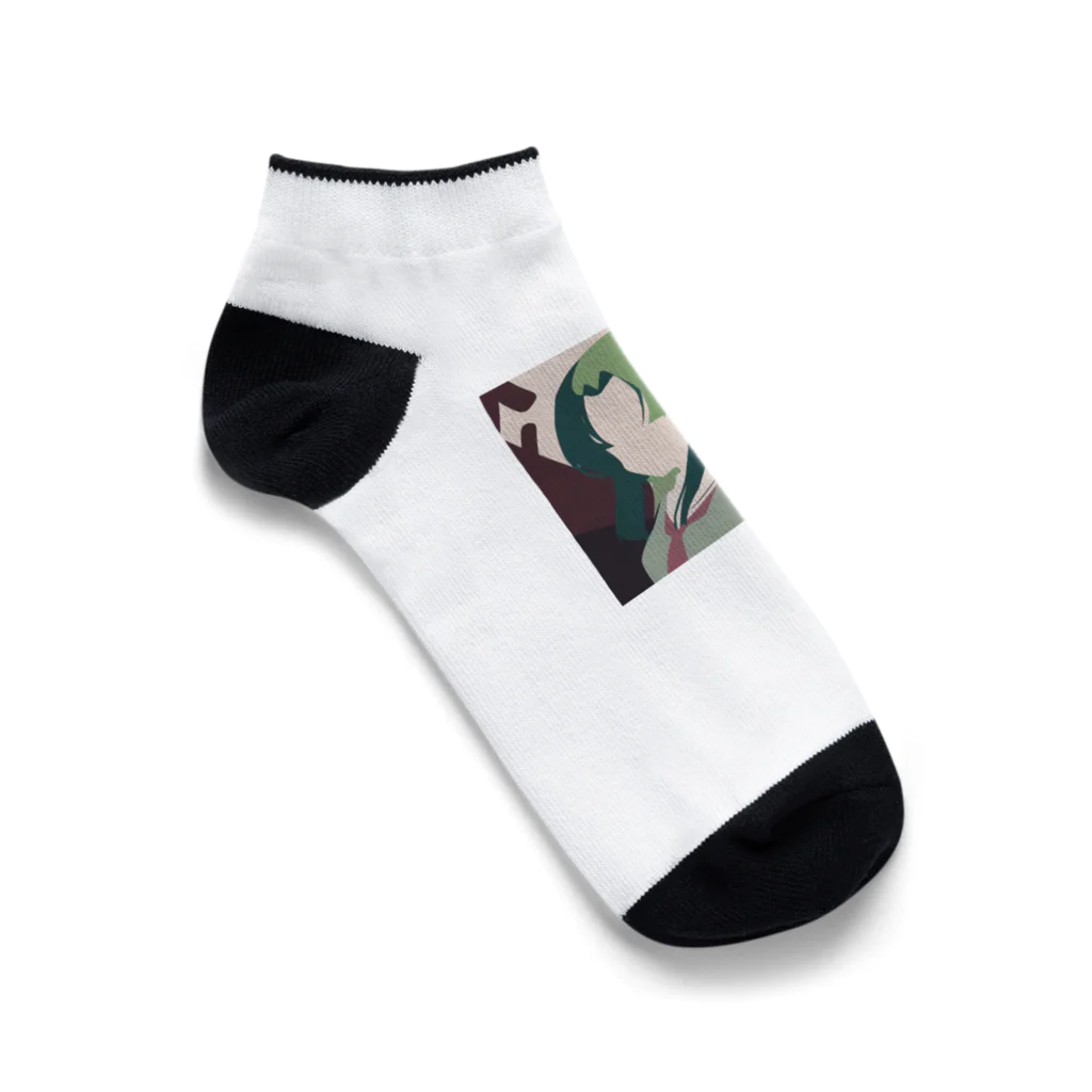 Riollaの緑の女の子 Ankle Socks