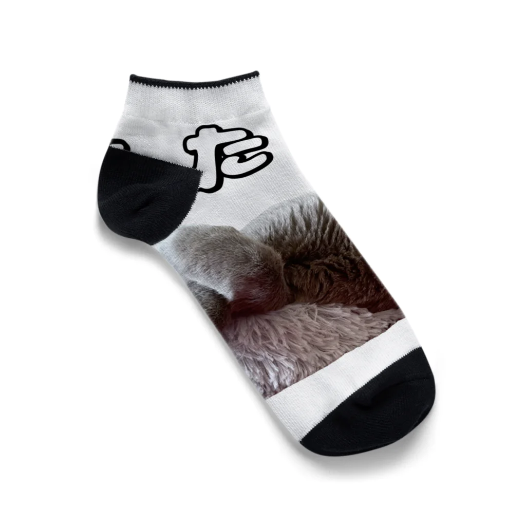 ねこはっぴきの怠惰なねこ（おでぶver.） Ankle Socks