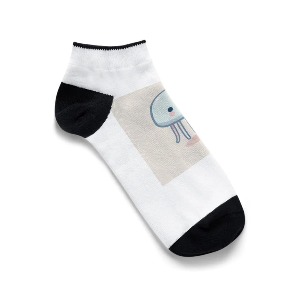 わくわく海の雑貨屋のゆるゆるクラゲちゃん Ankle Socks