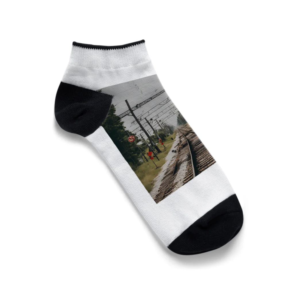 atoyuki_SHOPの鉄道レールデザイン Ankle Socks