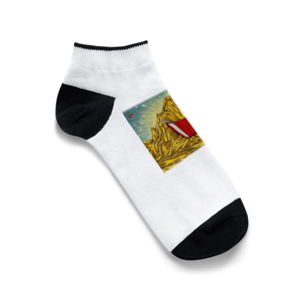 JoyfulMomentsCraftsの黄金とポテトのサイズ違いver Ankle Socks