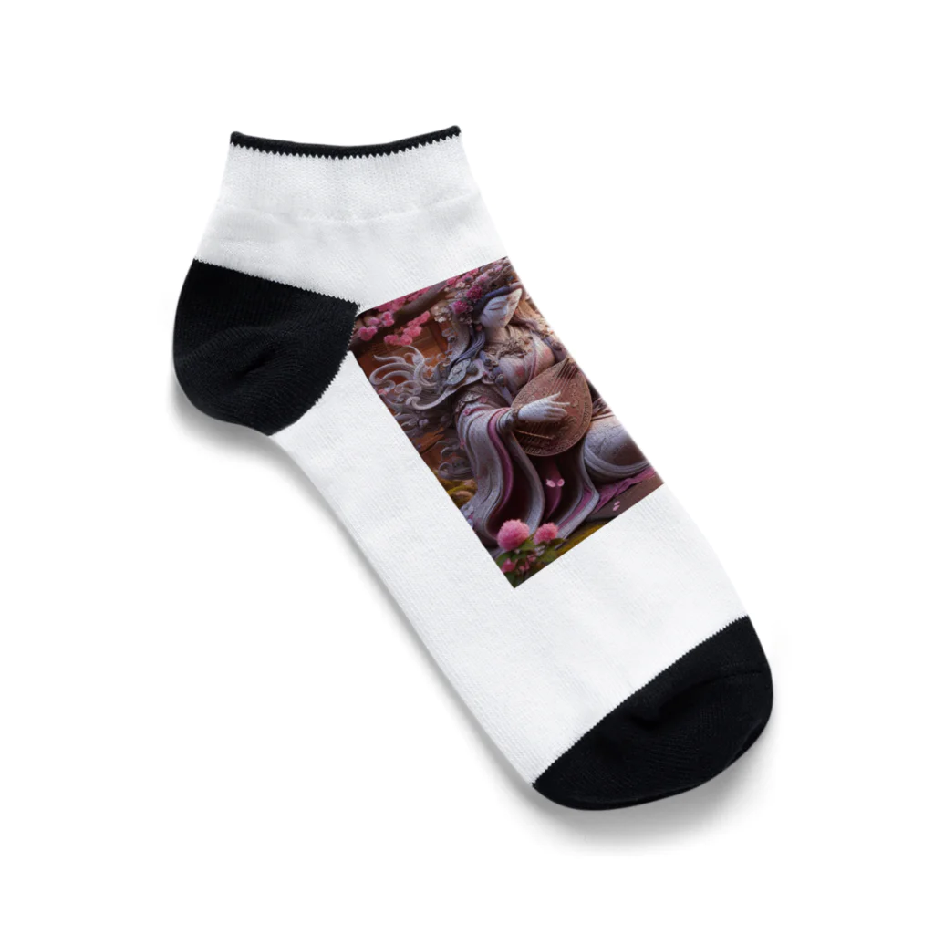 うりこみ屋の芸能の女神弁財天さま Ankle Socks