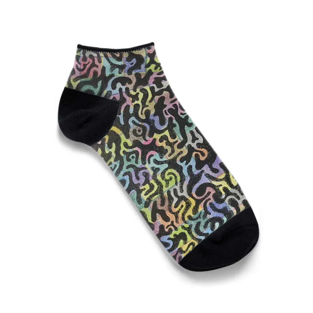 IS BONE YUのchameleon Ankle Socks