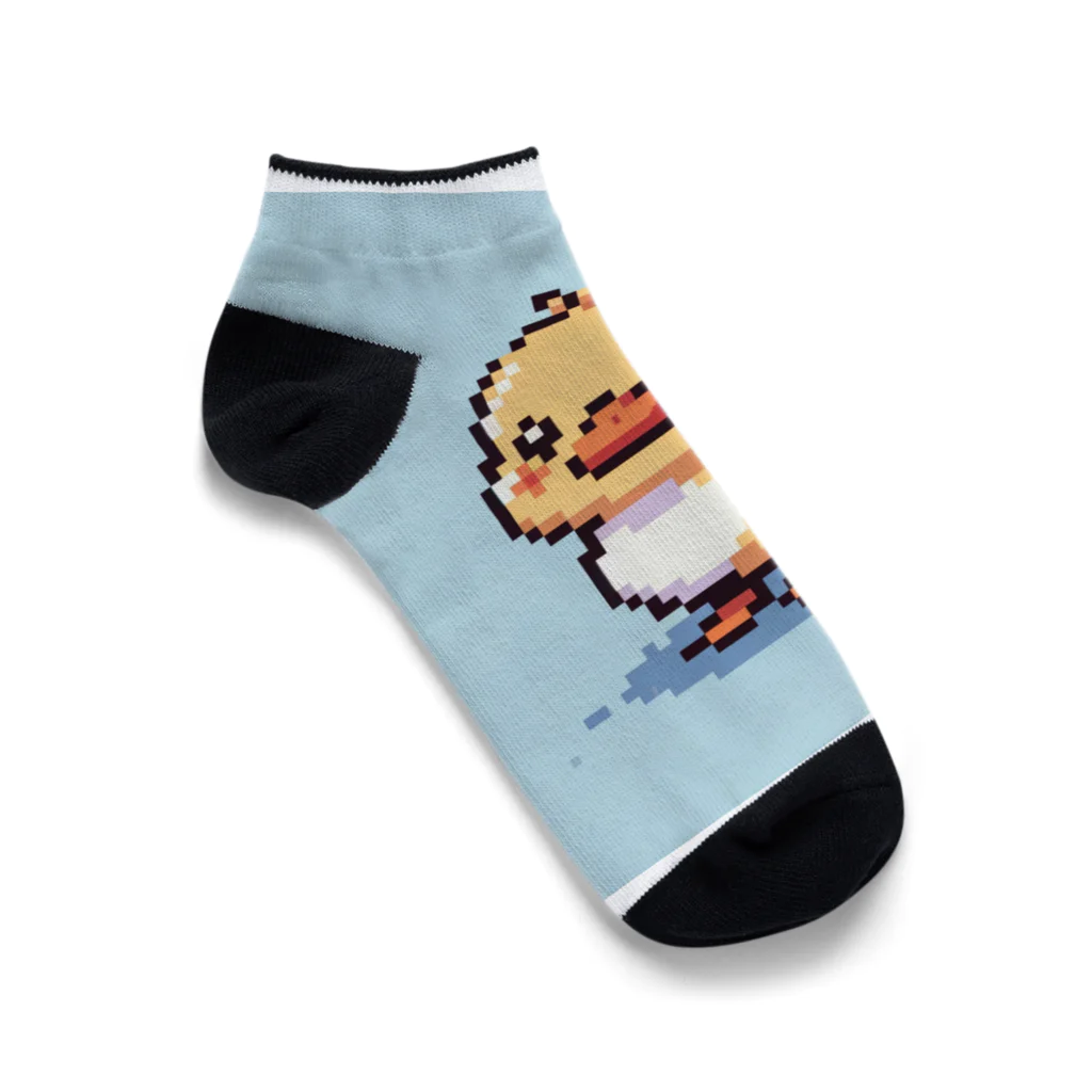 himajinseijin01のドット絵ミニアヒルちゃん大きめサイズ Ankle Socks