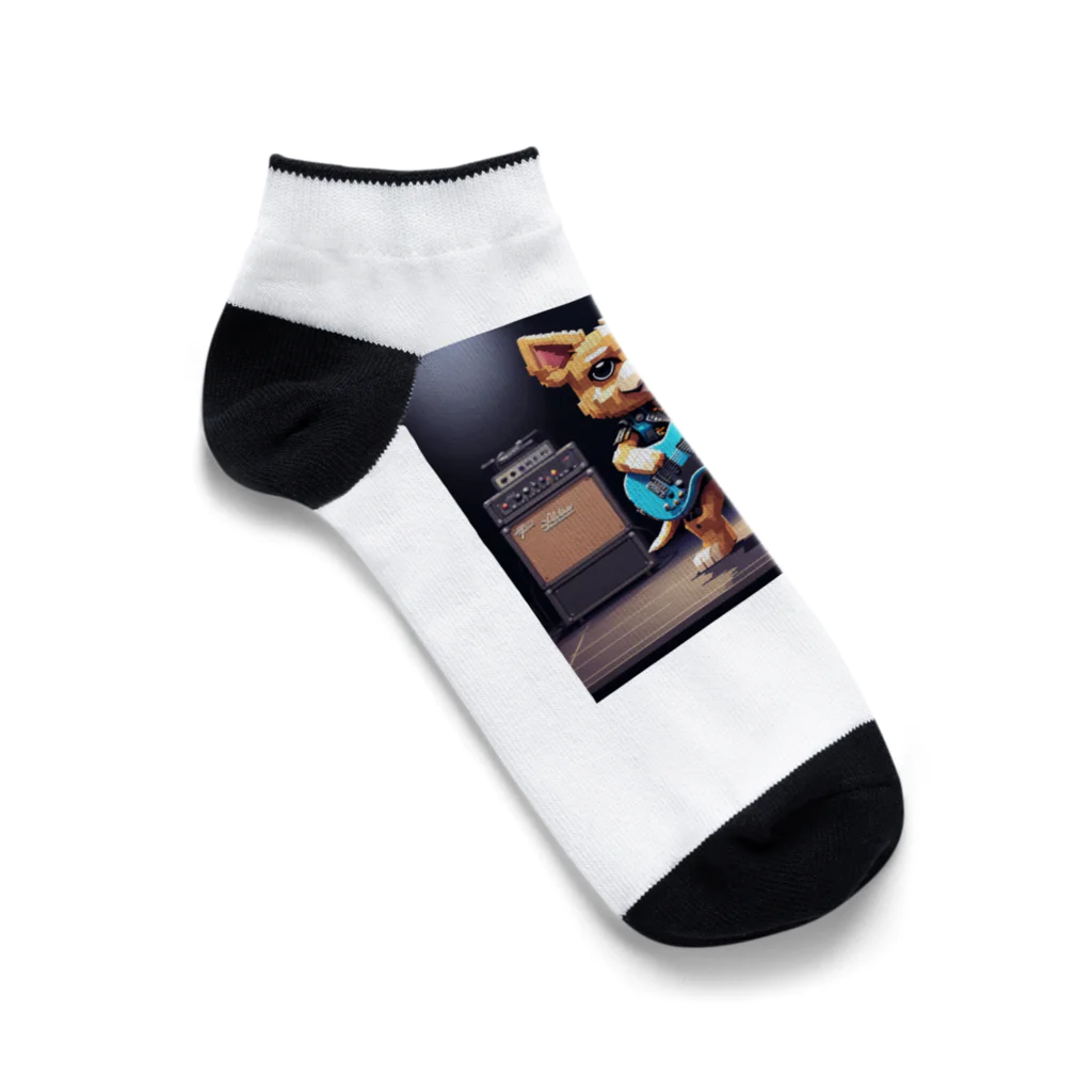 Void Dogの華やかなロックスター犬🎸 Ankle Socks