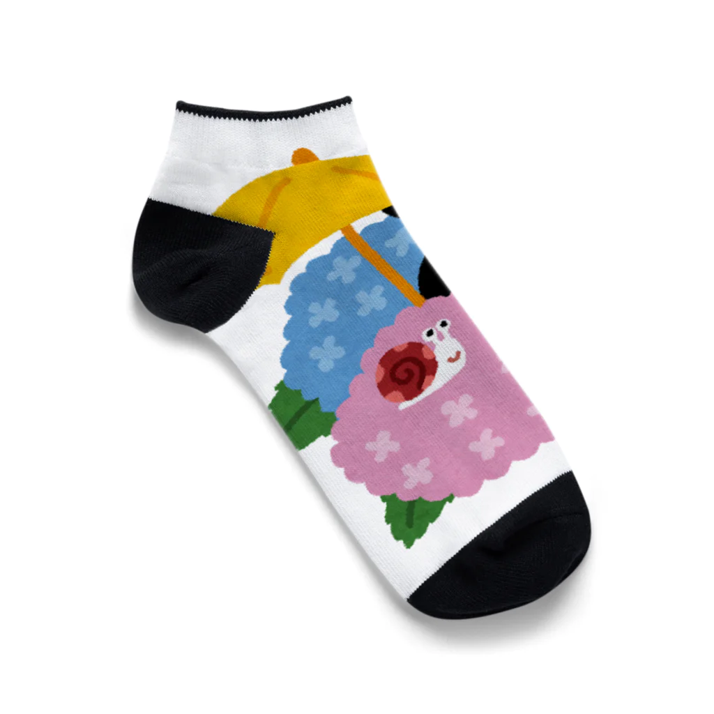 るんるんshopのあじさい Ankle Socks