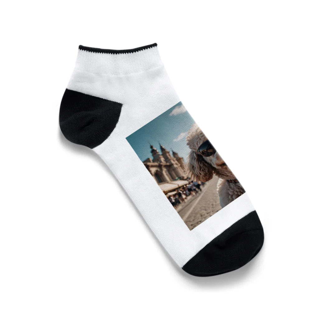 森ショーｐのプードルサングラス Ankle Socks