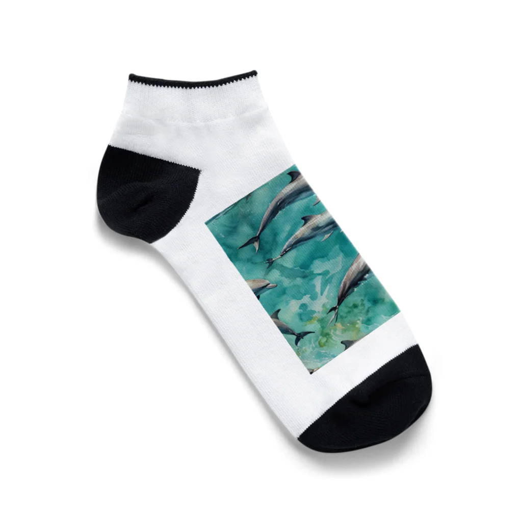 ma_kagawaのハワイのイルカ Ankle Socks