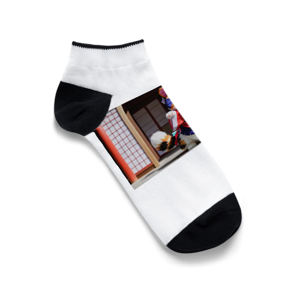 Lake Houseの三毛猫のグッズ Ankle Socks