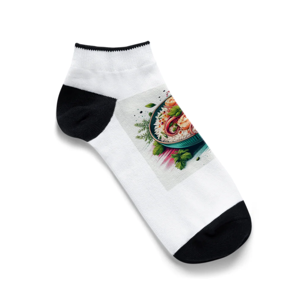 海の幸の香るイカ飯 Ankle Socks