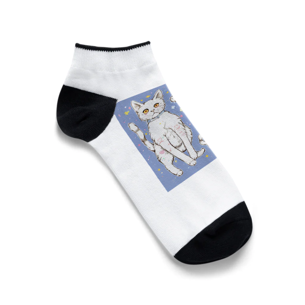 pon_gashiの可愛いだけじゃない！ ガンギマリ猫の魅力満載！ Ankle Socks