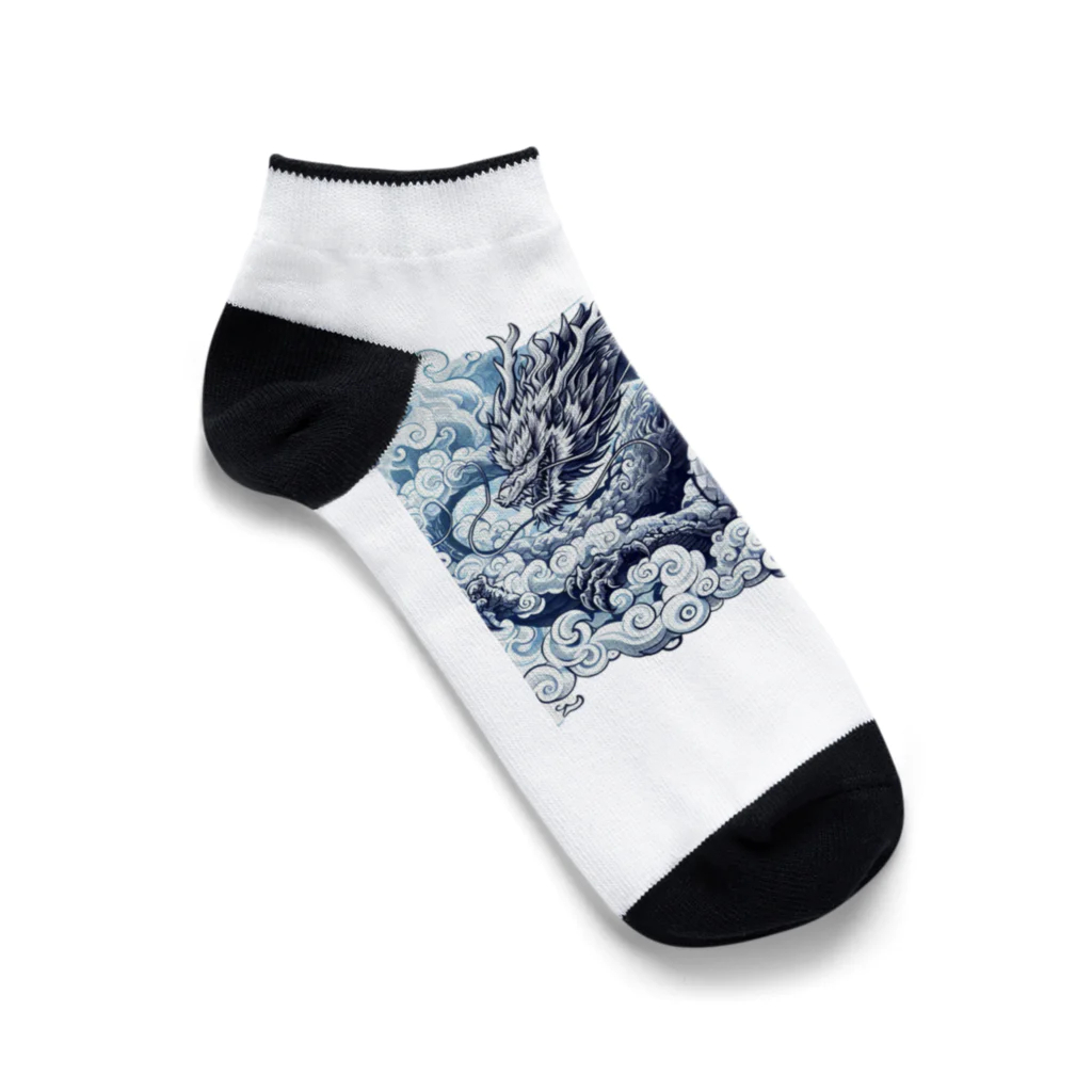 SaBATaNの伝説の生物シリーズ龍1 Ankle Socks