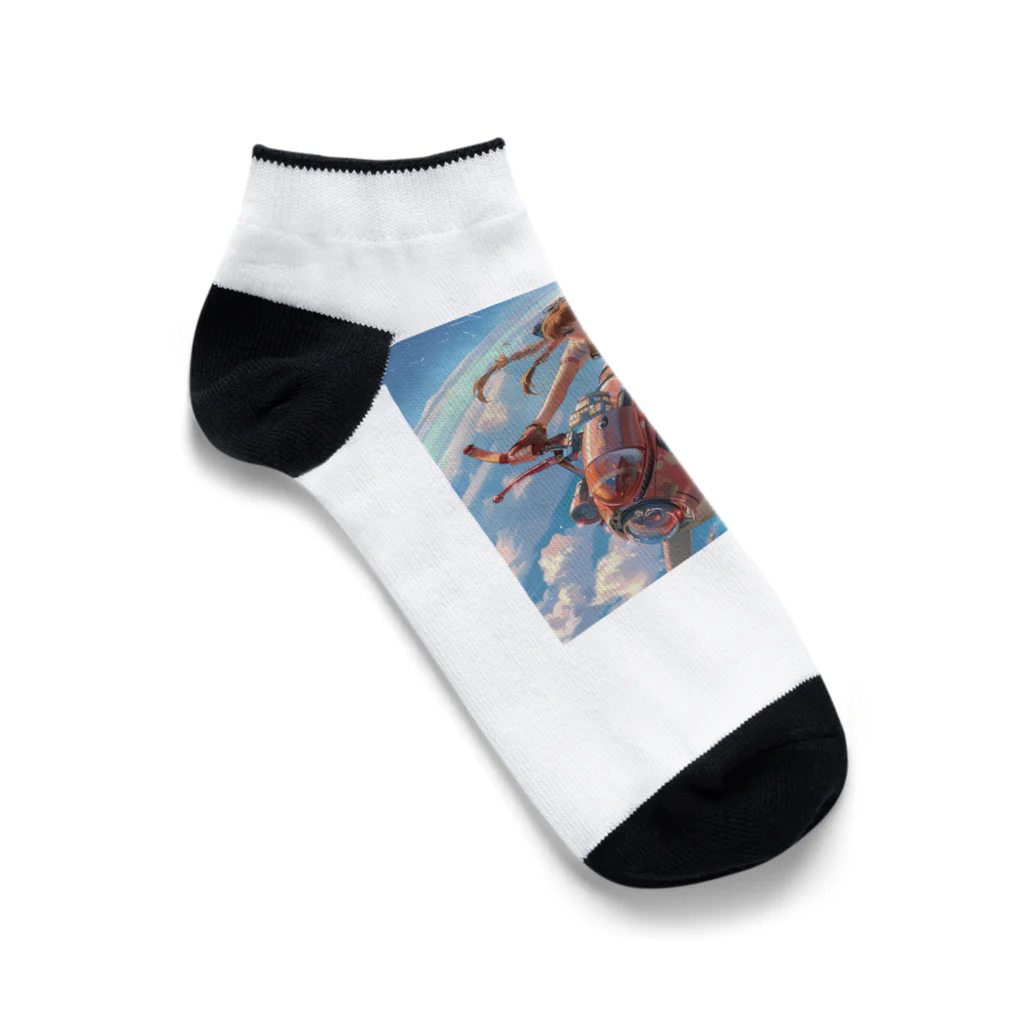 AQUAMETAVERSEのフライングバイク　Tomoe bb 2712 Ankle Socks