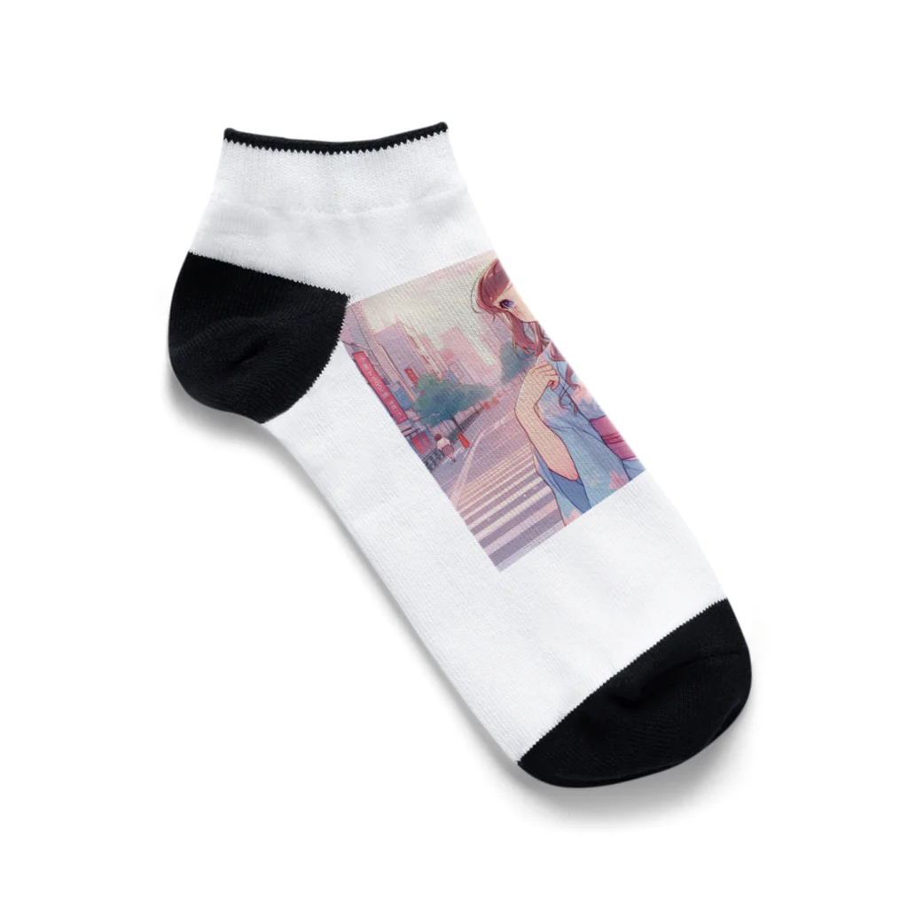 yukatagirlsの「あの人、まだかなあ？」 Ankle Socks