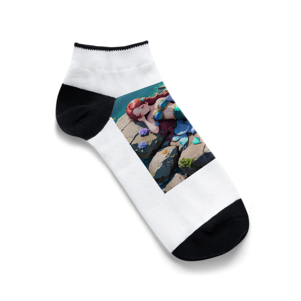 ぴよぴよショップの人魚姫のお昼寝 Ankle Socks