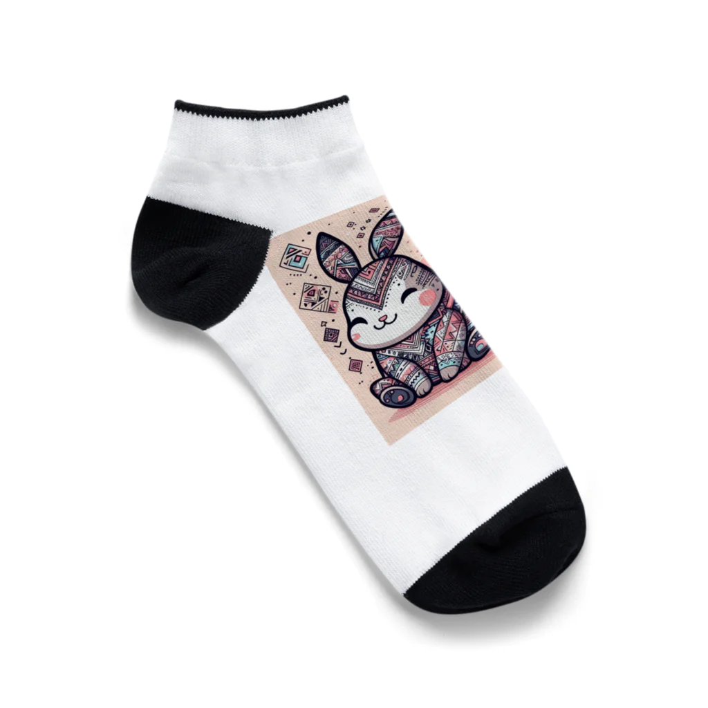 juny0823のフタゴウサギB Ankle Socks