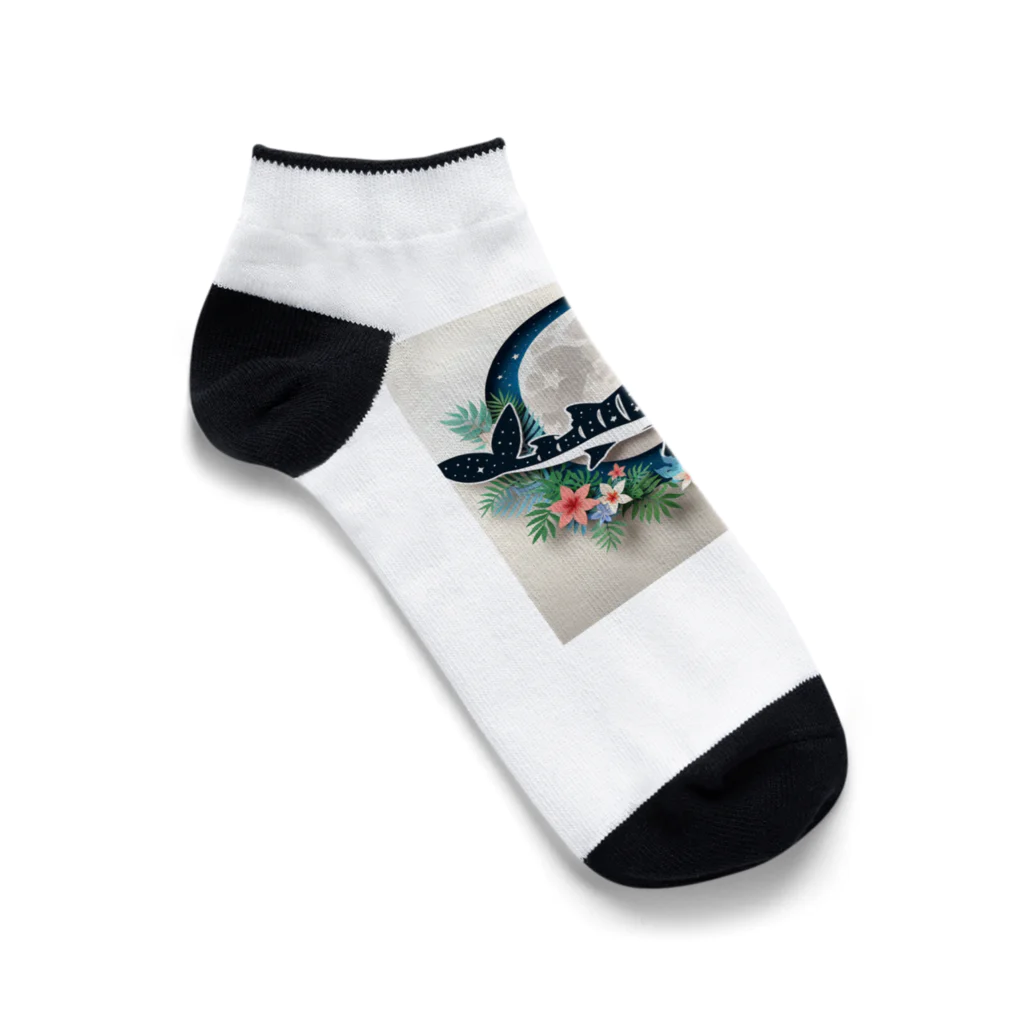 ココナッツアイランド©️のジンベイザメ Ankle Socks