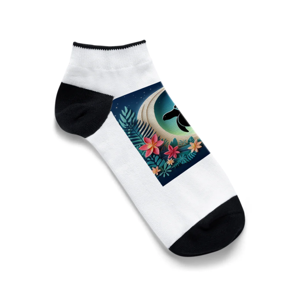 ココナッツアイランド©️のウミガメ Ankle Socks