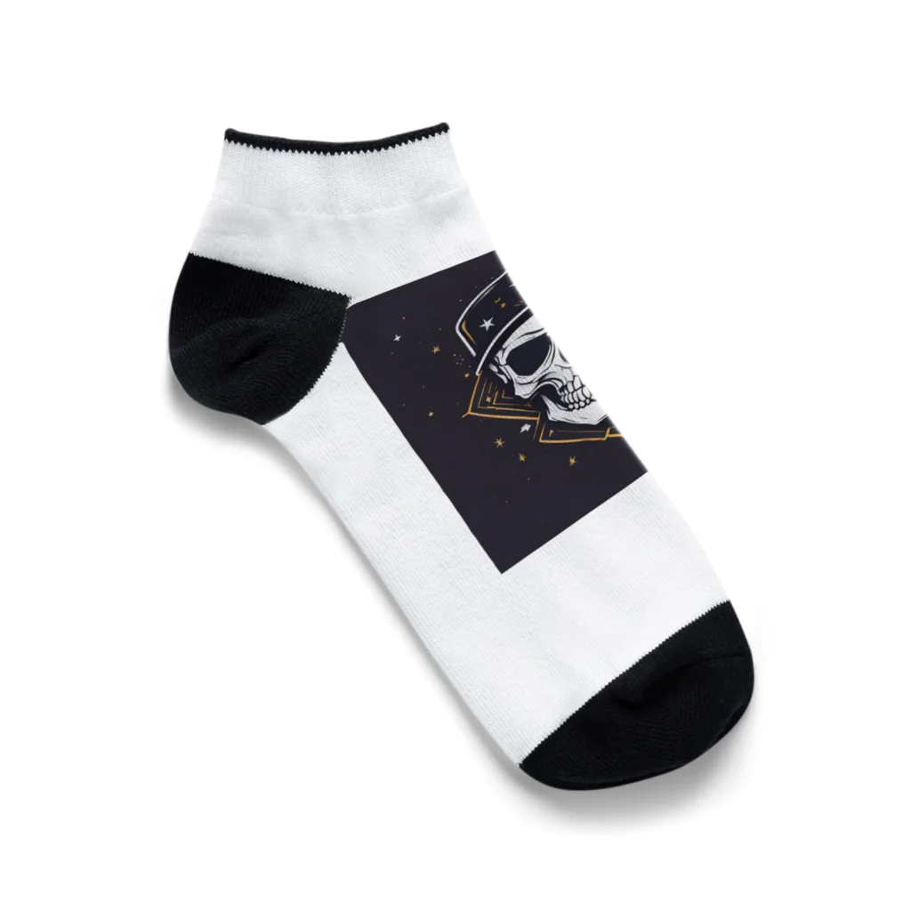 mackmのドクロアート Ankle Socks