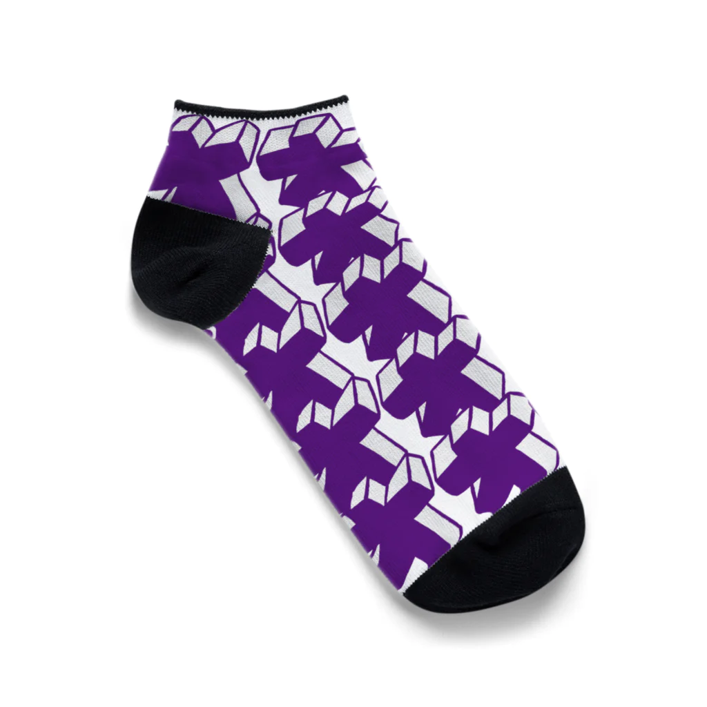 リュウラクドウのオオサカ（ムラサキ） Ankle Socks