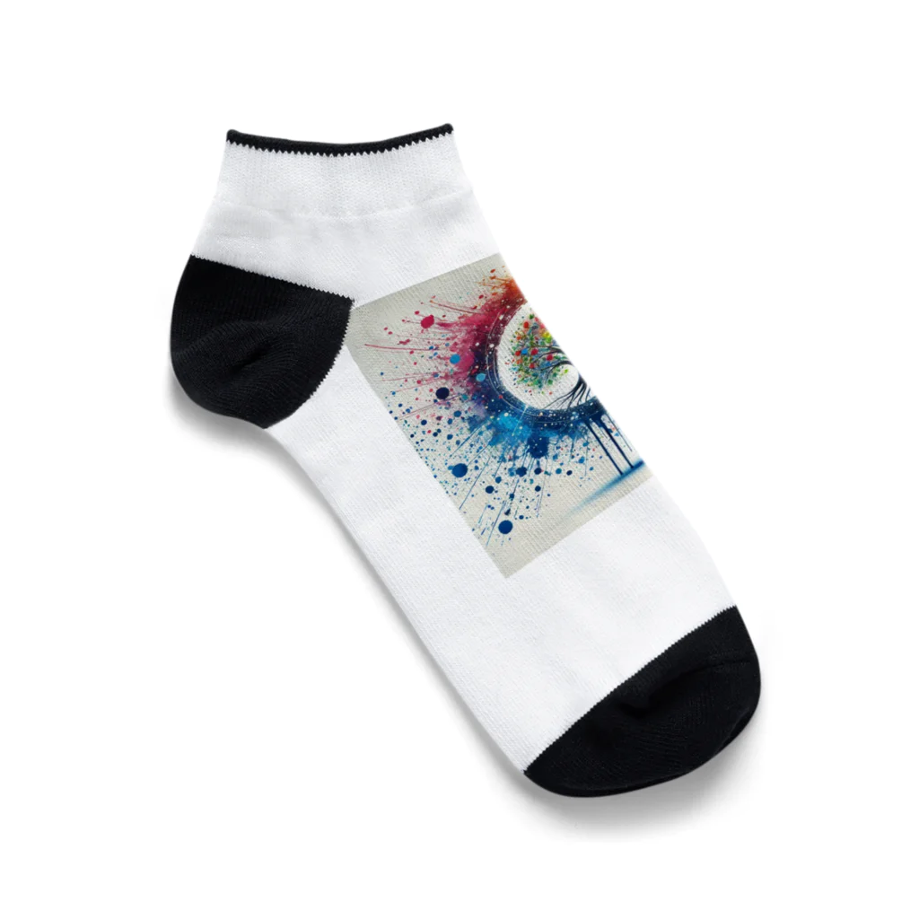 pyoromalの絵具が垂れちゃった・・・ Ankle Socks