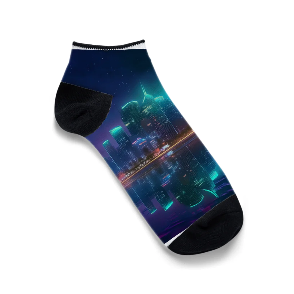 Mysycaの海辺の都市F Ankle Socks