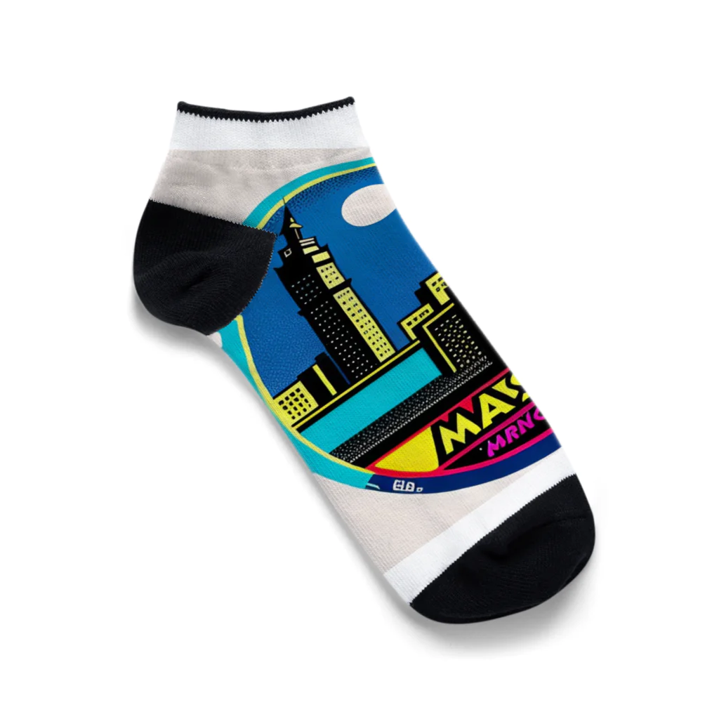 GoogleTamaniriyousuruのFantasy city2 Ankle Socks