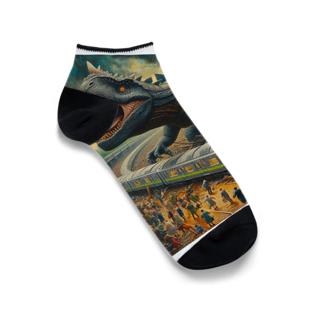 やるか、やらぬか？本人次第の恐竜にはなれなかった Ankle Socks