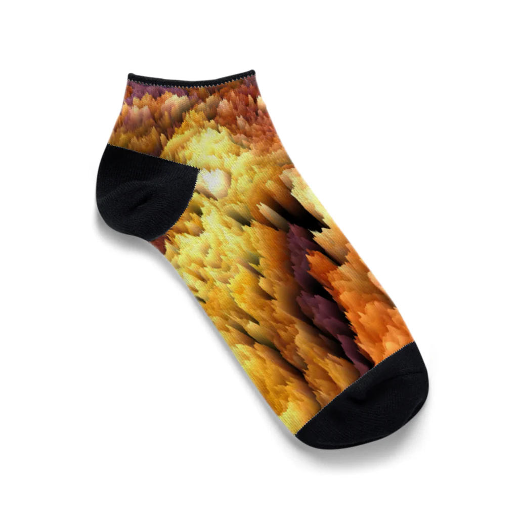 🍩tarojiro(たろじろ) shop🍩の捕らわれの土ロボット模様 Ankle Socks