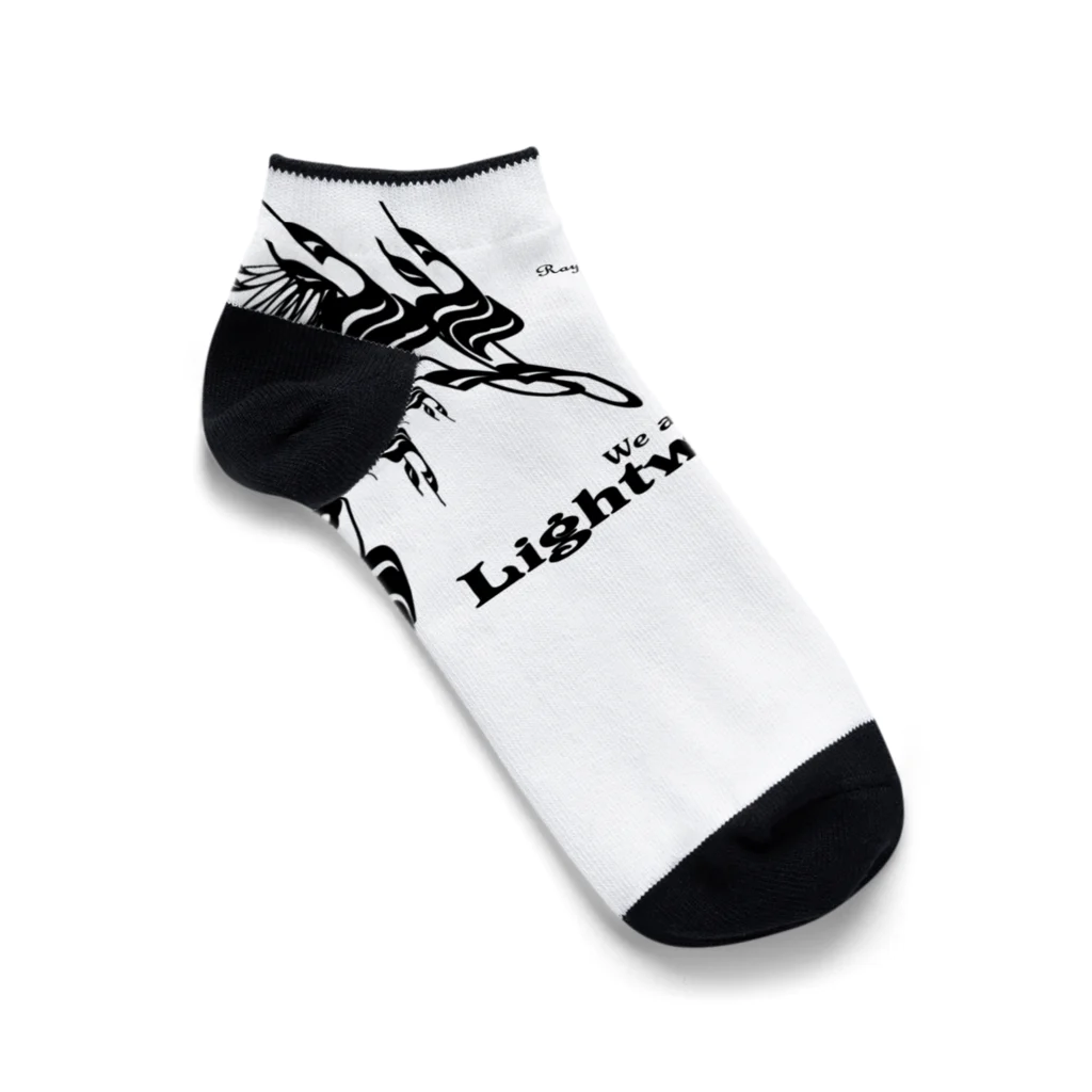 Ray's Spirit　レイズスピリットのLightworker（BLACK） Ankle Socks