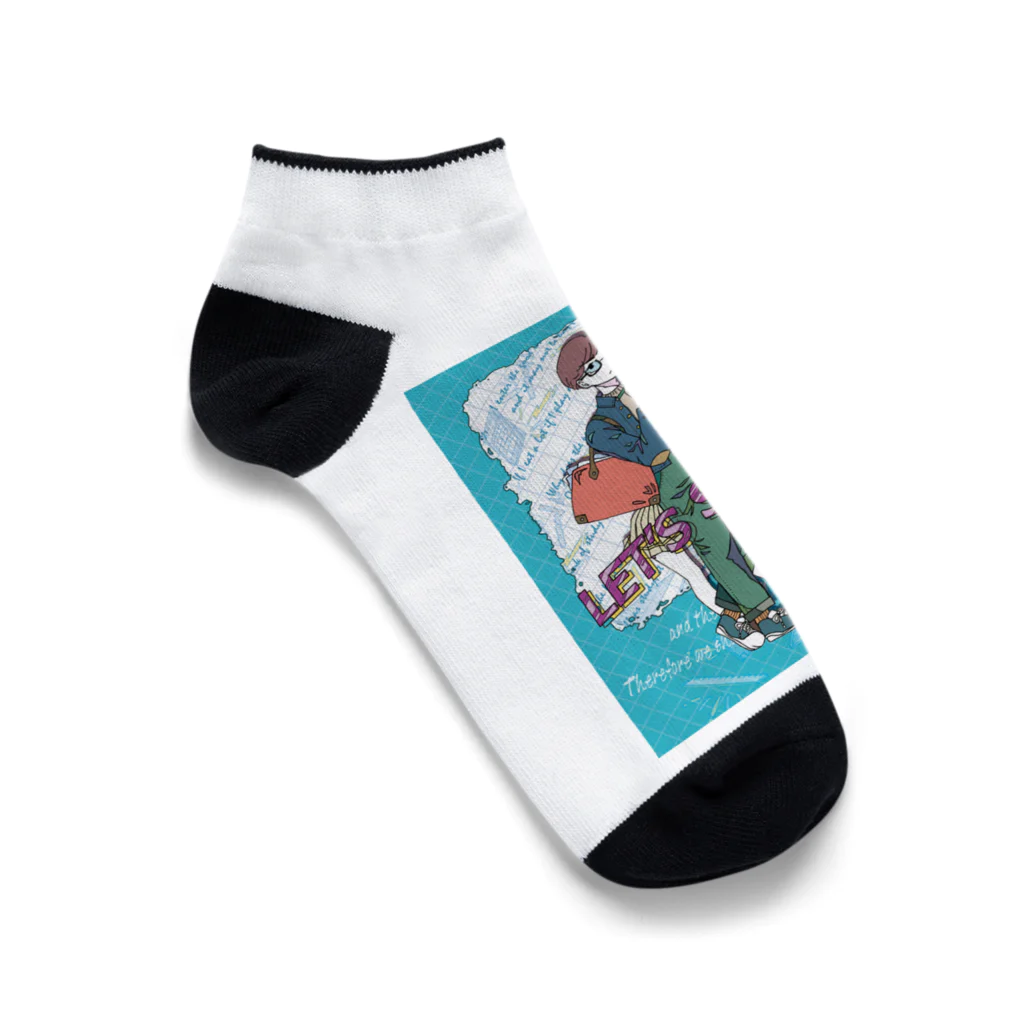 unknown＋storeの勉強しよう(boy.ver) Ankle Socks