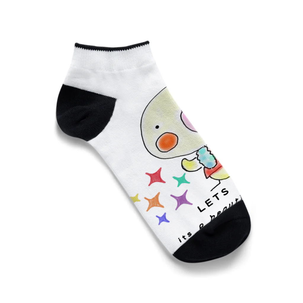 コザTAROのLETS 美 BODY オカメインコ❤ Ankle Socks