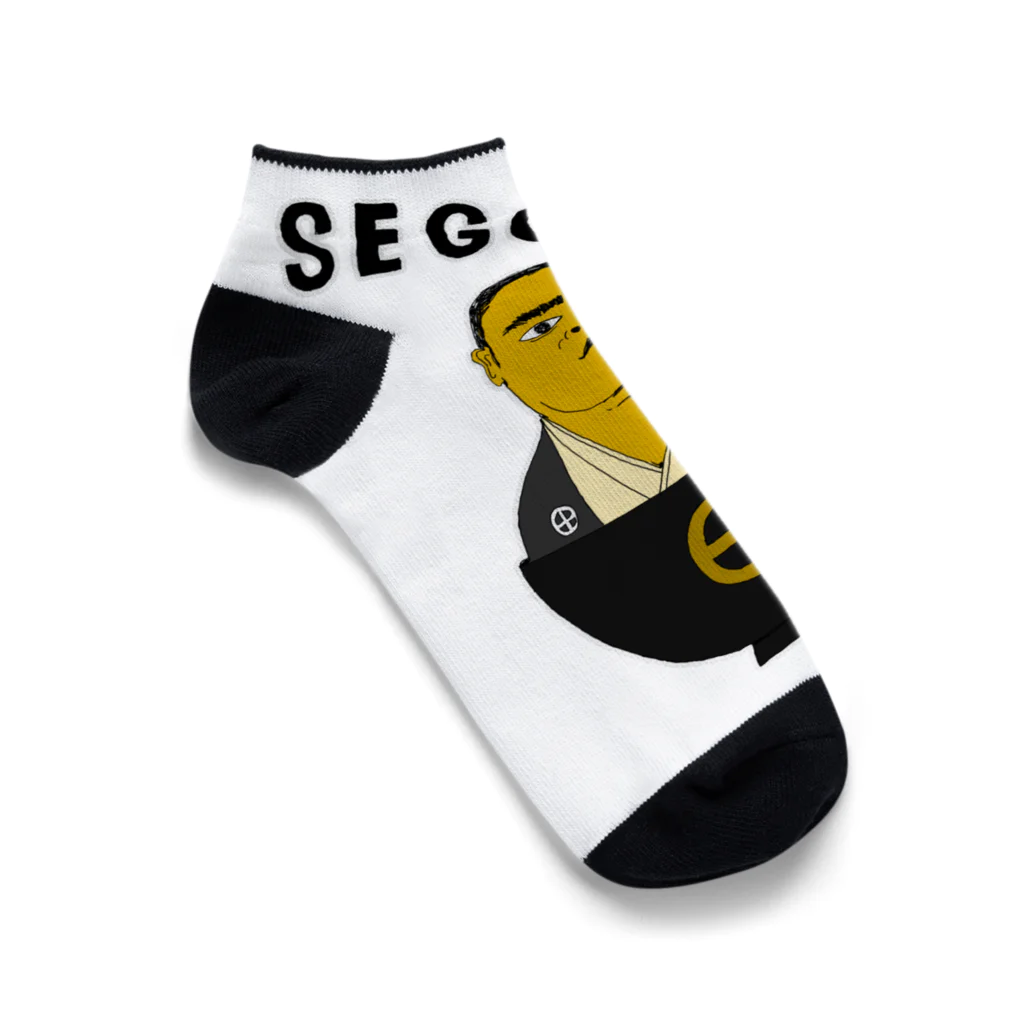 NIKORASU GOの歴史デザイン「せごどん」（Tシャツ・パーカー・グッズ・ETC） Ankle Socks