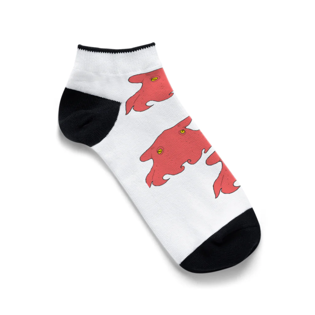 💙ゆらゆら王国💜のメンダコゆらゆらリアルTシャツ Ankle Socks