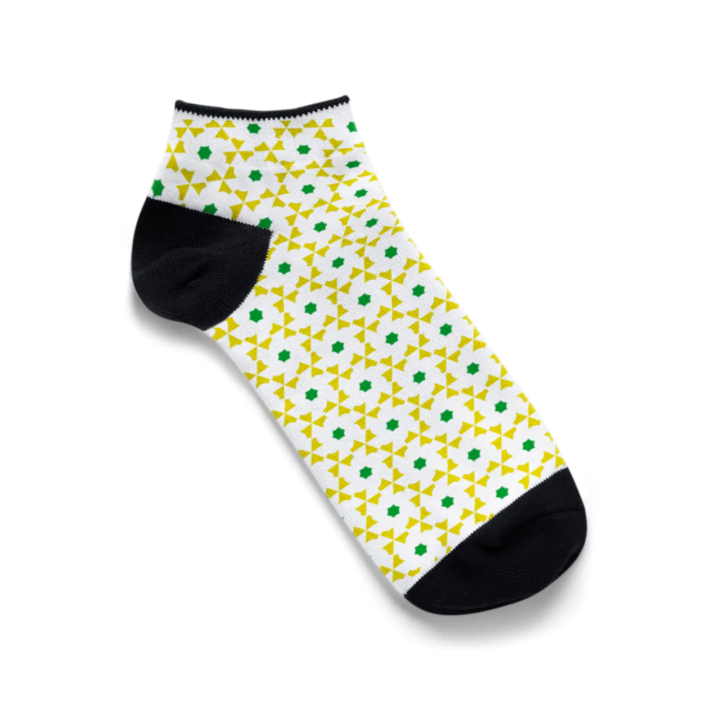 borderlessの花模様 Ankle Socks