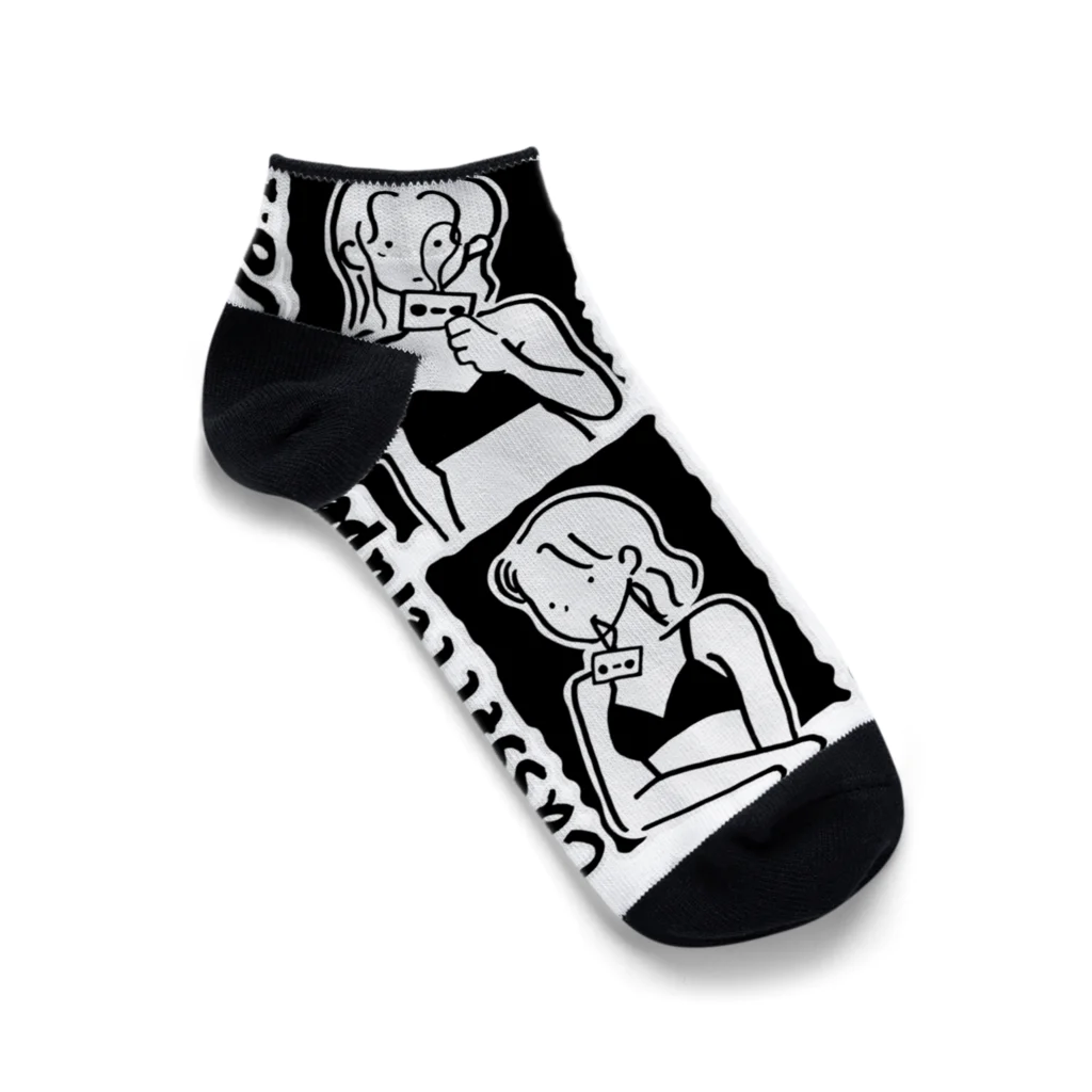 レコードアンドガールのCTIN1×GIRL Ankle Socks