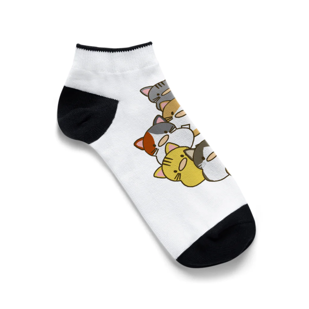 Rinockfarm(リノックファーム)のネコぴよ　ニャーニャートレイン Ankle Socks