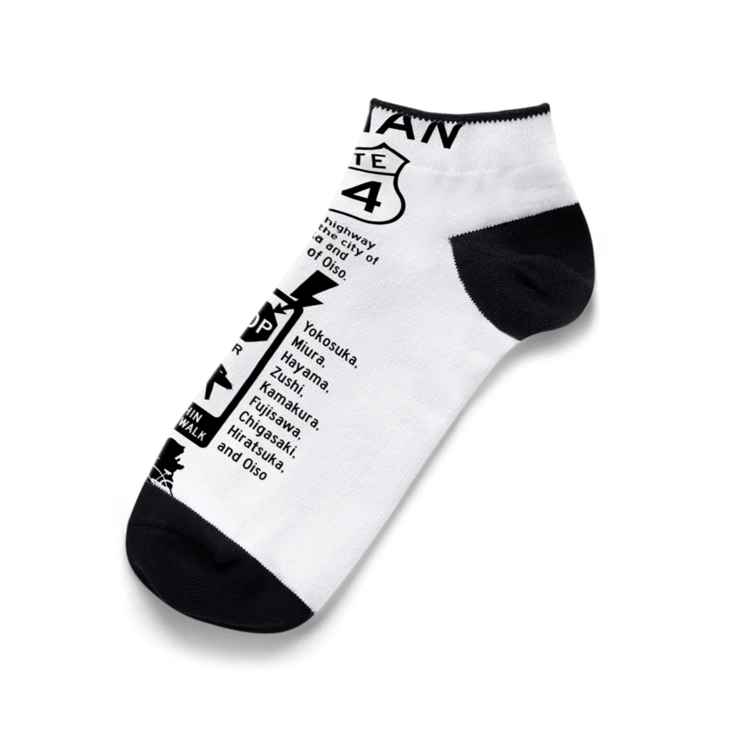 boldandnewのR134_No.001_BK Ankle Socks