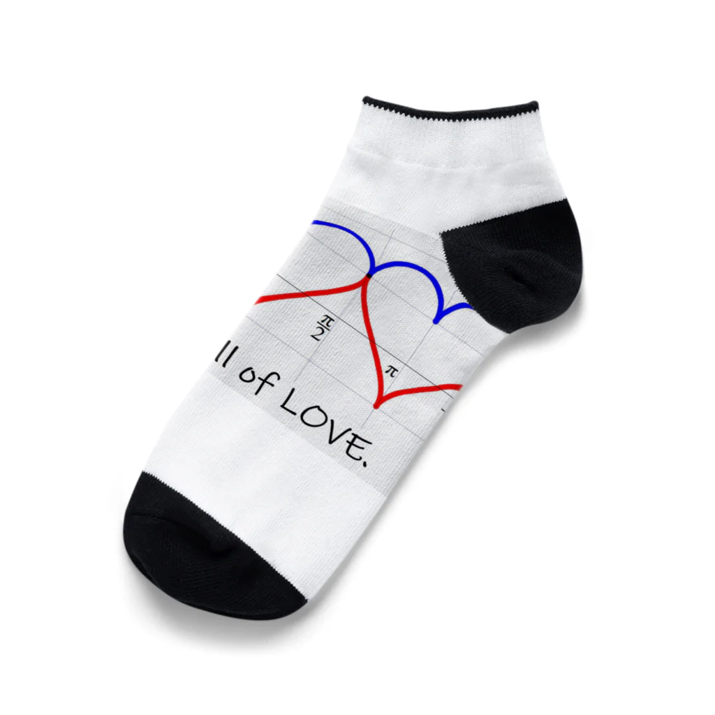 教学館公式ショップのMath is full of LOVE. Ankle Socks