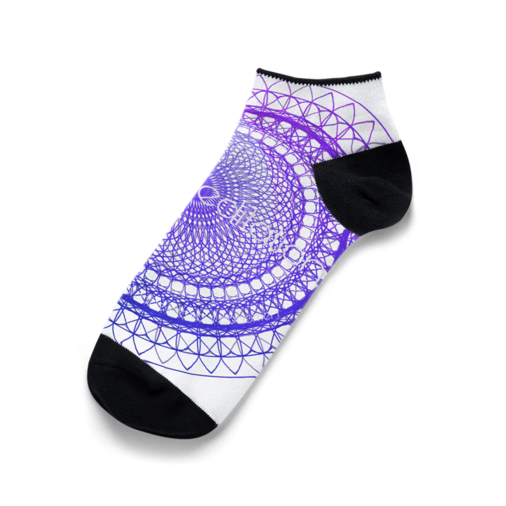 💖宇宙整体♪🌈♪こころからだチャンネル♪💖のcosmicmeditation violet Ankle Socks